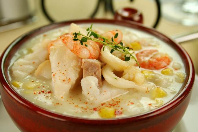 Appresentation suggestion of Seafood Chowder