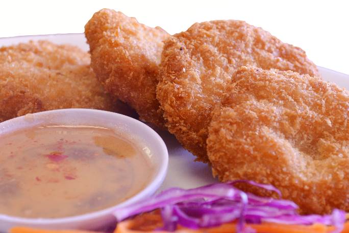 Appresentation suggestion of Thai Shrimp Cakes